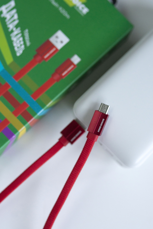 Купить Дата-кабель USB 2.1A для micro плоский USB More choice K20m нейлон 1м (Red)